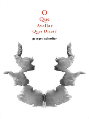 cover image of O QUE AVALIAR QUER DIZER?